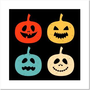 Pumpkin Face Posters and Art